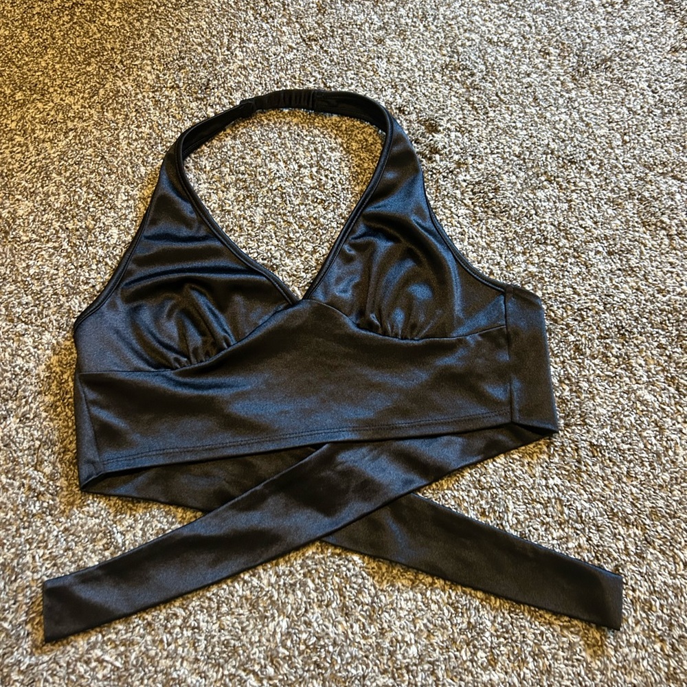 Originality Black Halter Top